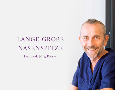 Lange große Nasenspitze, Praxisklinik Dr. Blesse, Plastische Chirurgie & Schönheitschirurgie in Bielefeld 