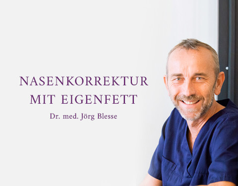 Nasenkorrektur mit Eigenfett, Praxisklinik Dr. Blesse, Plastische Chirurgie & Schönheitschirurgie in Bielefeld 