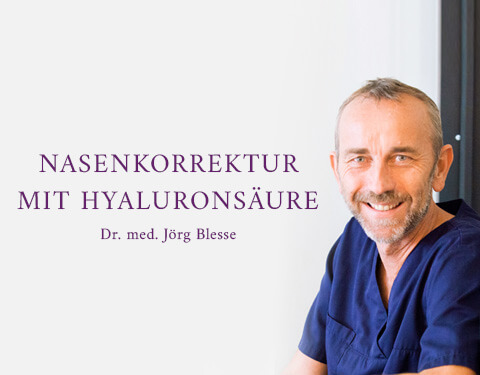 Nasenkorrektur mit Hyaluron, Praxisklinik Dr. Blesse, Plastische Chirurgie & Schönheitschirurgie in Bielefeld 