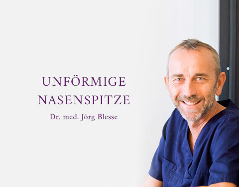 Unförmige Nasenspitze, Praxisklinik Dr. Blesse, Plastische Chirurgie & Schönheitschirurgie in Bielefeld 