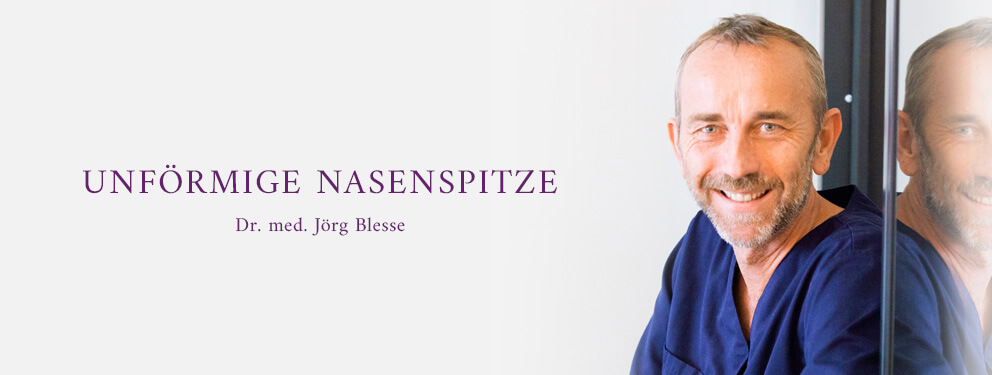 Unförmige Nasenspitze, Praxisklinik Dr. Blesse, Plastische Chirurgie & Schönheitschirurgie in Bielefeld 